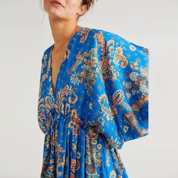 ✨2x HP✨Free People Arzel Printed Mini Dress NWT - Picture 3 of 8